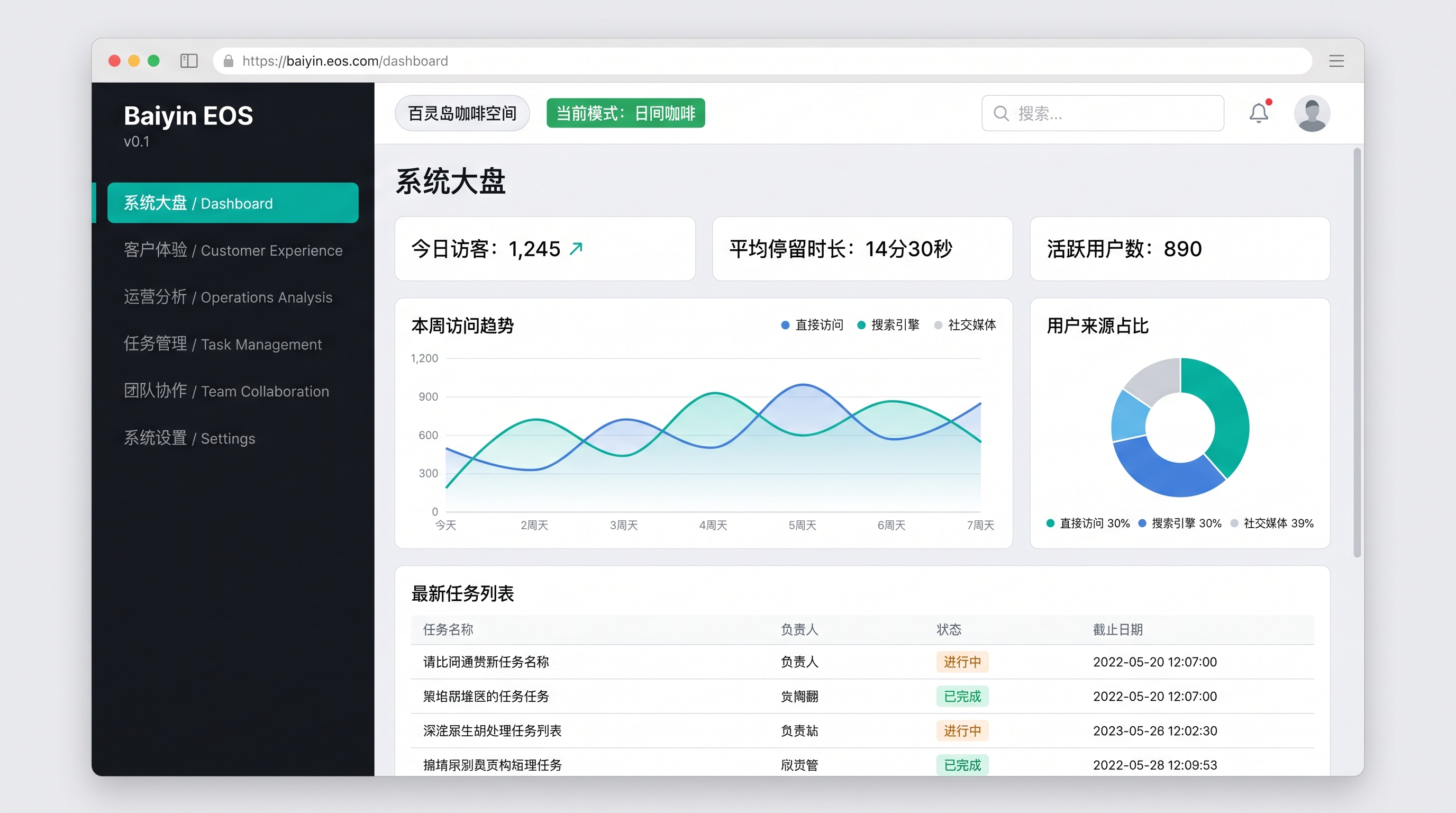 EOS 演示系统入口
